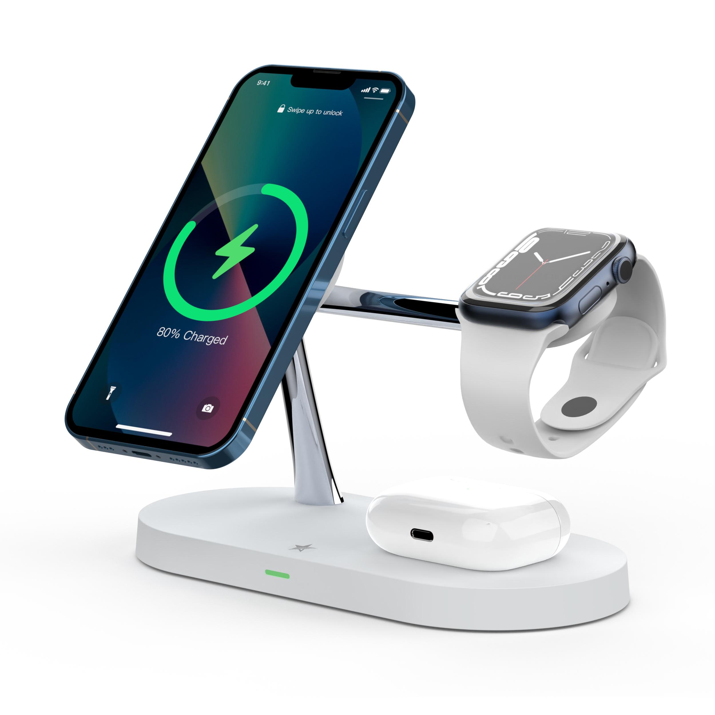 Star 4 In 1 Wireless Charger - White