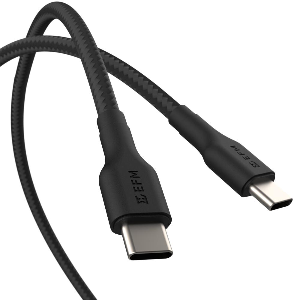 EFM USB-C to USB-C Braided Power and Data 2M Cable