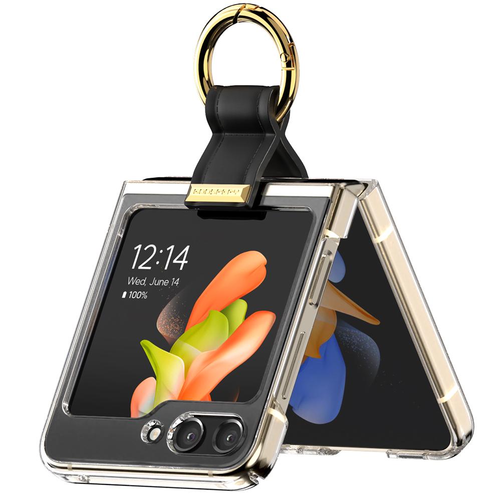 Samsung Galaxy Z Flip 6 Golden Ring Bell Clear Case