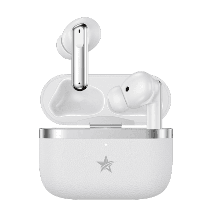 Star Sonic Wireless Earphones (ENC+ANC+TWS)- White
